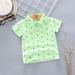 Zomer kinder POLO shirt korte mouwen T-shirt puur katoen kleine jongen kinderen kleine bloemen anker baby top knappe_voghion.com