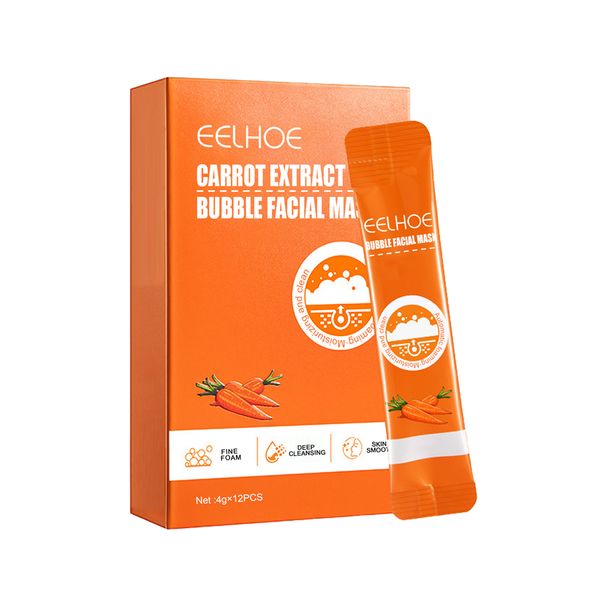 EELHOE Carrot Pore Purifying Bubble Mask Cleans Blackheads, Tightens Pores, Brightens Skin_voghion.com