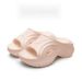 Flat slippers with arch support and orthotic function, worn outside with a high-grade feeling, stepped on with soft soles_voghion.com
