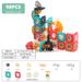 Mother & Kids Building Blocks Marble Run Toy Set - STEM Educational Construction Kit For Kids With Colorful Tracks & Rolling Balls (49PCS/76PCS/98PCS)_voghion.com