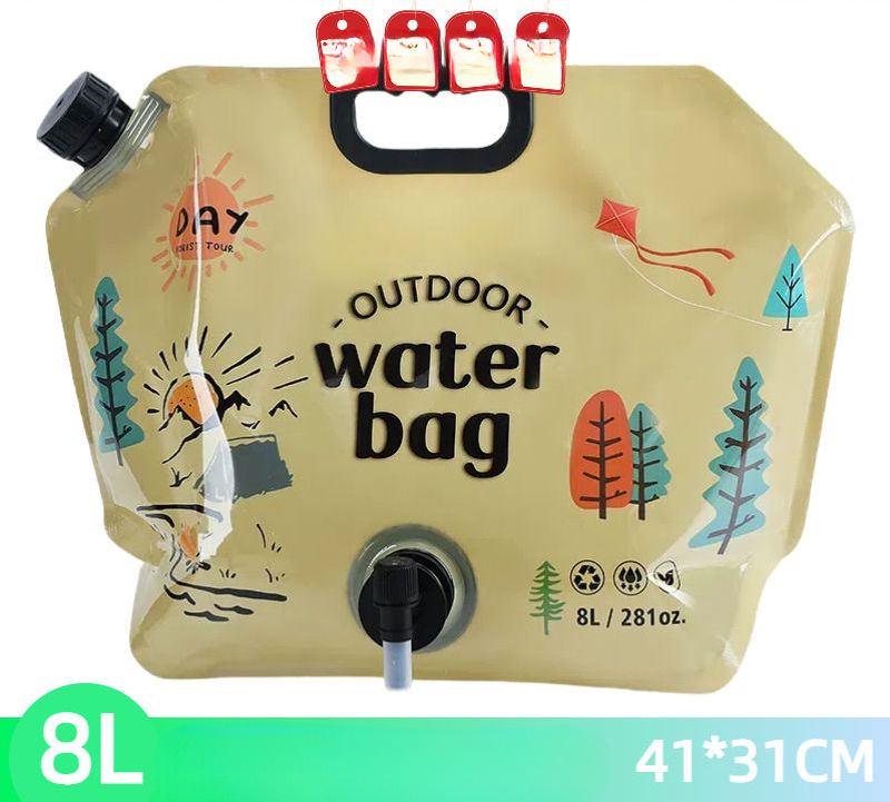 Tasche Outdoor Tragbare Große Kapazität Wandern Eimer Camping Reise Kunststoff Weiche Wasser Lagerung_voghion.com