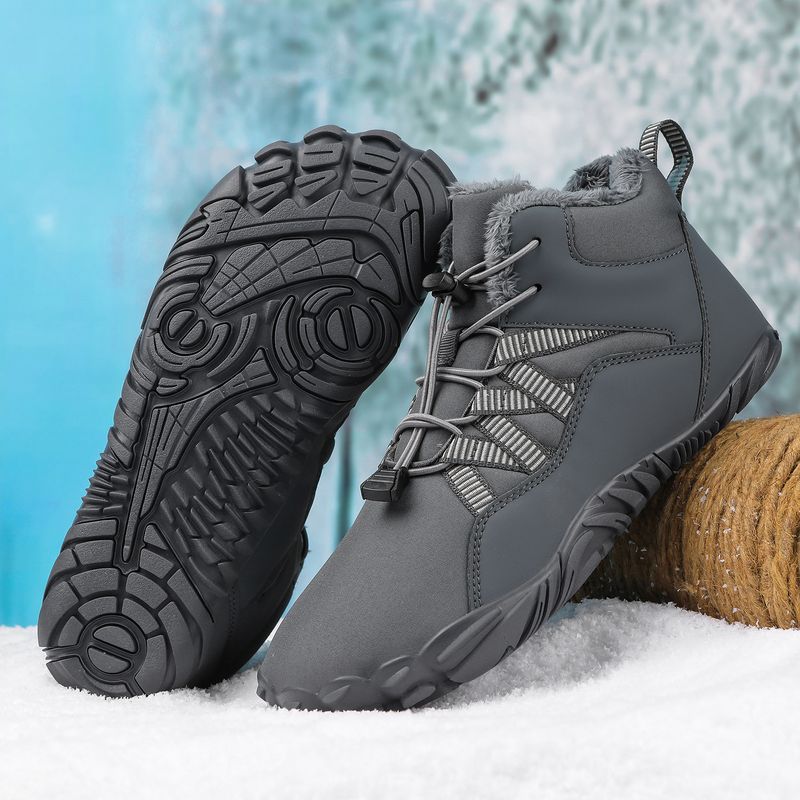 Unisex High-Top Winter Boots – Fleece-Lined, Waterproof & Slip-Resistant For Hiking, Snow & Outdoor Adventures​_voghion.com