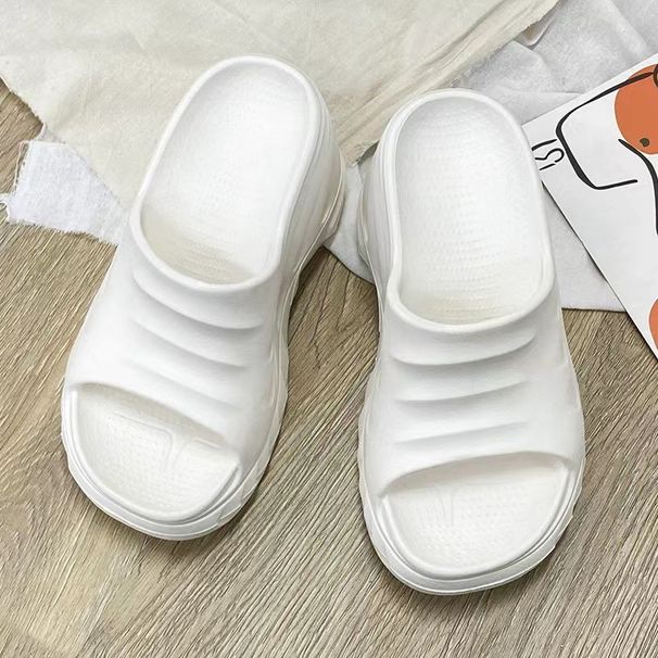 High Version 2024 New Thick-Soled Height-Increasing Cotton Candy Slide Sandals Axi Brother Same Style Casual Beach_voghion.com