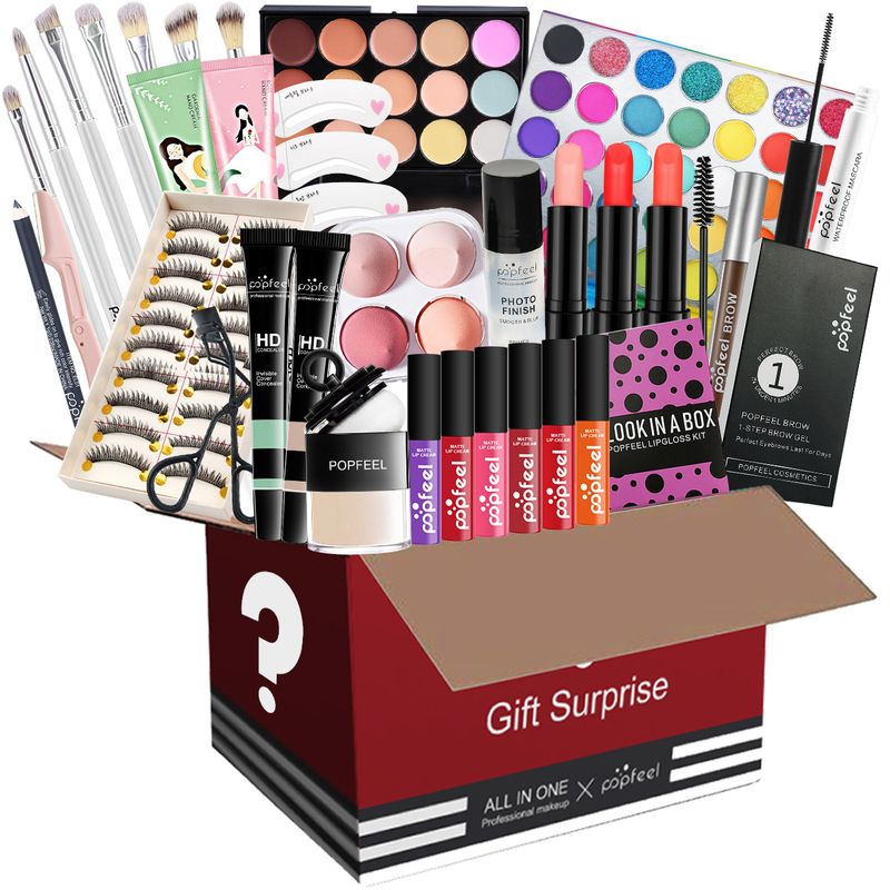 Sets Hit Popfeel Blind Makeup Combination Set Eye Shadow Foundation Cosmetics Gift Box Color Number POP003_voghion.com