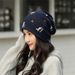Women's Autumn Winter Korean Set Headband Cute Pile Fashion Versatile Windproof and Warm Hat_voghion.com