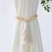 Curtain wooden bead tie curtain tie bead chain simple hotel homestay decorative curtain tie rope_voghion.com