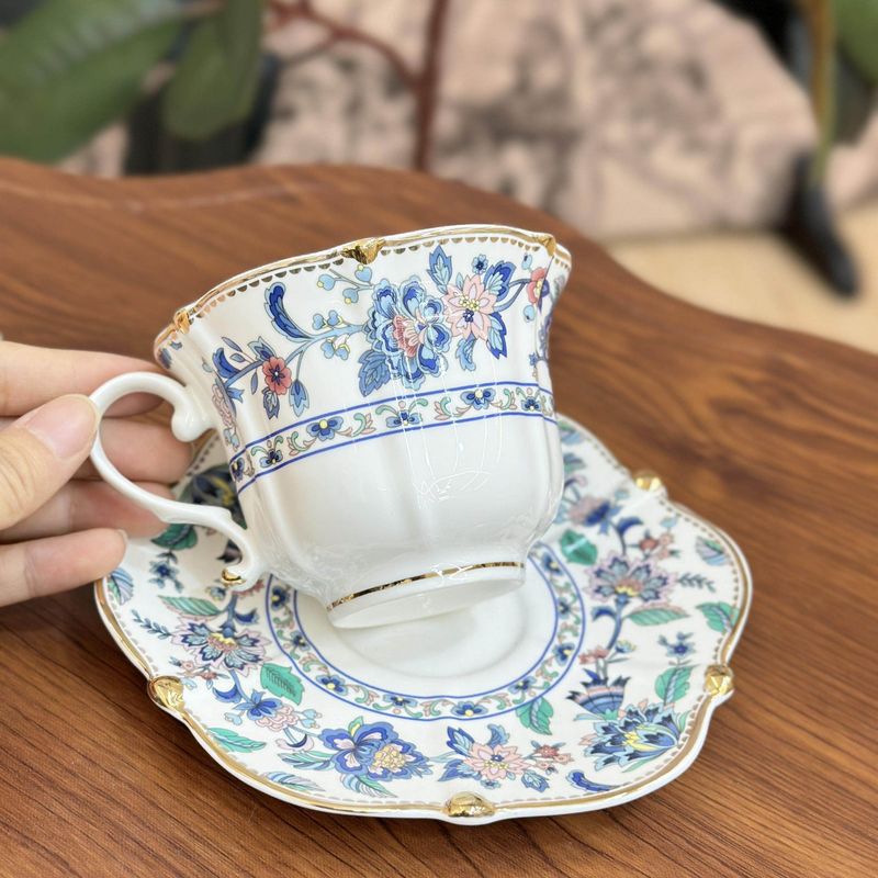 Lafadi Koffiekopje en schotelset Creatieve keramische Reunion Kleine schotel_voghion.com