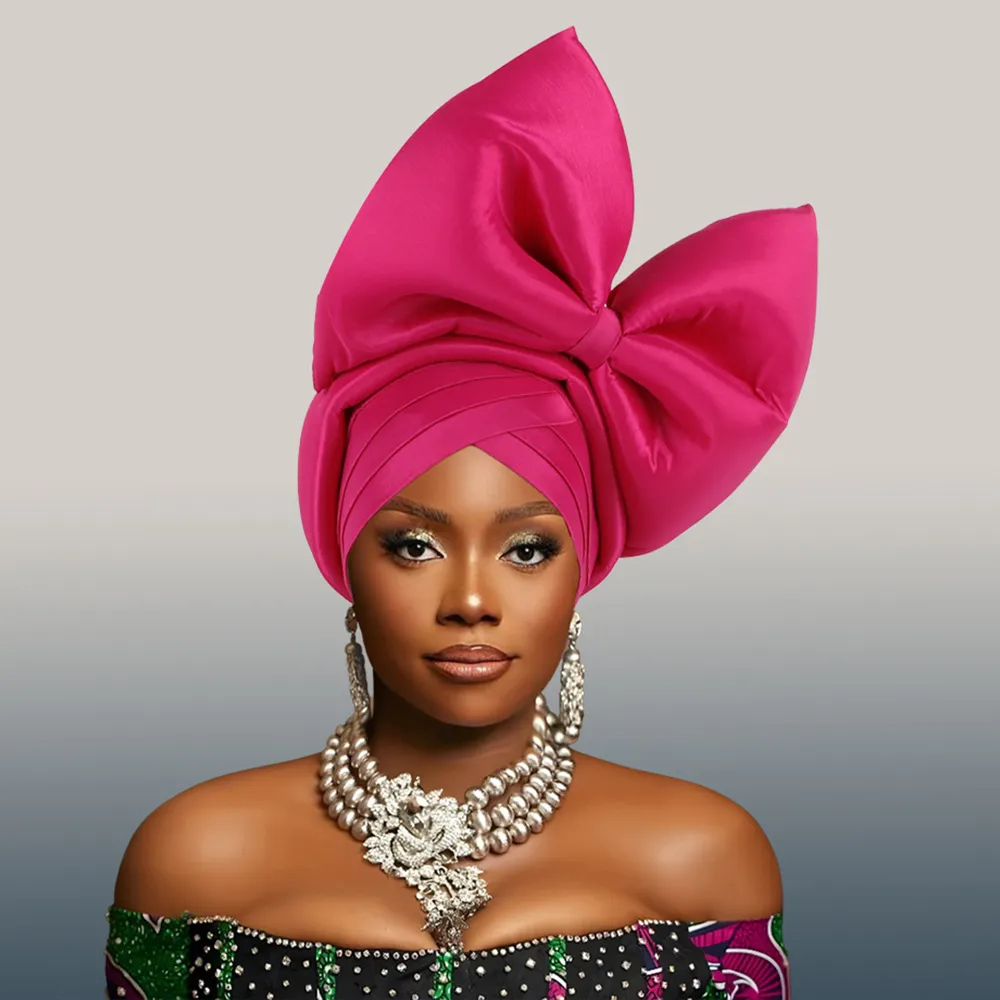 Hot Selling Headwear Wedding New Style Big Bow Headscarf Baotou Hat Xiyintemu_voghion.com