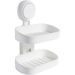 Wall-Mounted Soap Dish With Suction Cups - Double Layer & Detachable Design (Drainage Holes Waterproof & Rust-Proof For Bathroom/Shower Use)_voghion.com