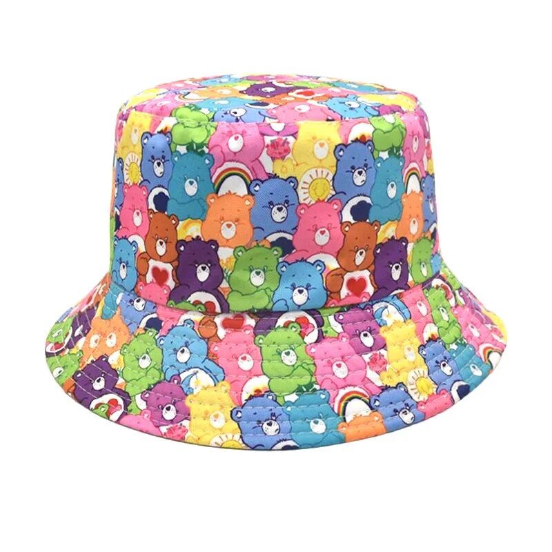 Summer Sun Hat Bucket Hats for Men Women Cotton Bob Panama Girls Beach Travel Outdoor Reversible Yellow Duck Fisherman Hat_voghion.com