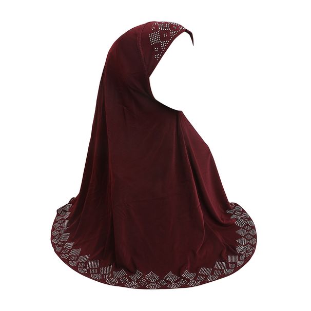 Cappello a forma di diamante caldo da 70 cm, sciarpa in garza malese H146_voghion.com