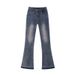 American style spicy girl micro flared jeans for women in spring and autumn, new high waisted, tight fitting, slimming_voghion.com