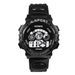 Relojes para niños, estudiantes masculinos y femeninos, reloj electrónico para niños, reloj luminoso LED multifuncional, tres ojos_voghion.com