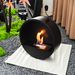 Style Tabletop Alcohol Fireplace Indoor Outdoor No Charging Required Real Flame Heating Atmosphere Fire Tray_voghion.com