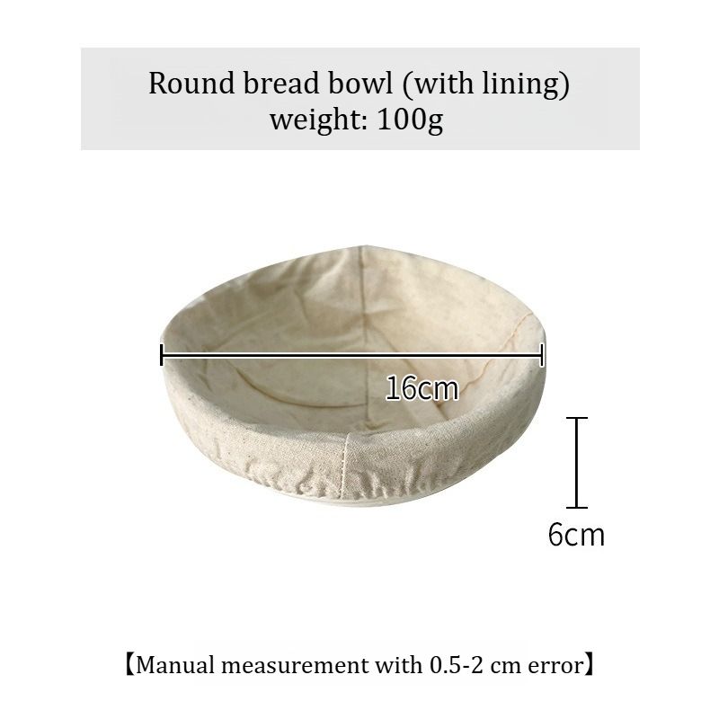 Handwoven Rattan Bread Proofing Basket | Nordic Rustic Fermentation Bowl | Artisan Dough Banneton For Sourdough & Home Baking_voghion.com