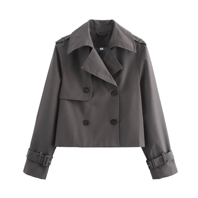 Damenbekleidung 2024 Herbst und Winter im neuen Stil stylische kurze Windjacke_voghion.com