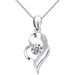Collana con clavicola a forma di ala d'angelo in argento sterling S925 con ciondolo a forma di moissanite con nicchia femminile e incisione di coppia_voghion.com