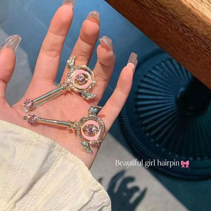 Japanese cute magic stick hairpin girl's heart side broken hairpin girl bangs hair clip hair clip headdress_voghion.com