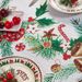 Christmas Tablecloth Set – Waterproof Polyester Holiday Dining Decor With Bells, Snowflakes & Trees For Party, Restaurant, Gift Wrapping_voghion.com