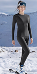 Quick-Dry Women's Ski Thermal Underwear Winter Fleece-Lined Base Layer Pants Outdoor Mountaineering Snow Mountain Sports_voghion.com
