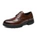 2024 Large Casual For Men Size 46 Men's Brogue Floral Business Formal Pointed Toe Height Increasing Leather Shoes_voghion.com