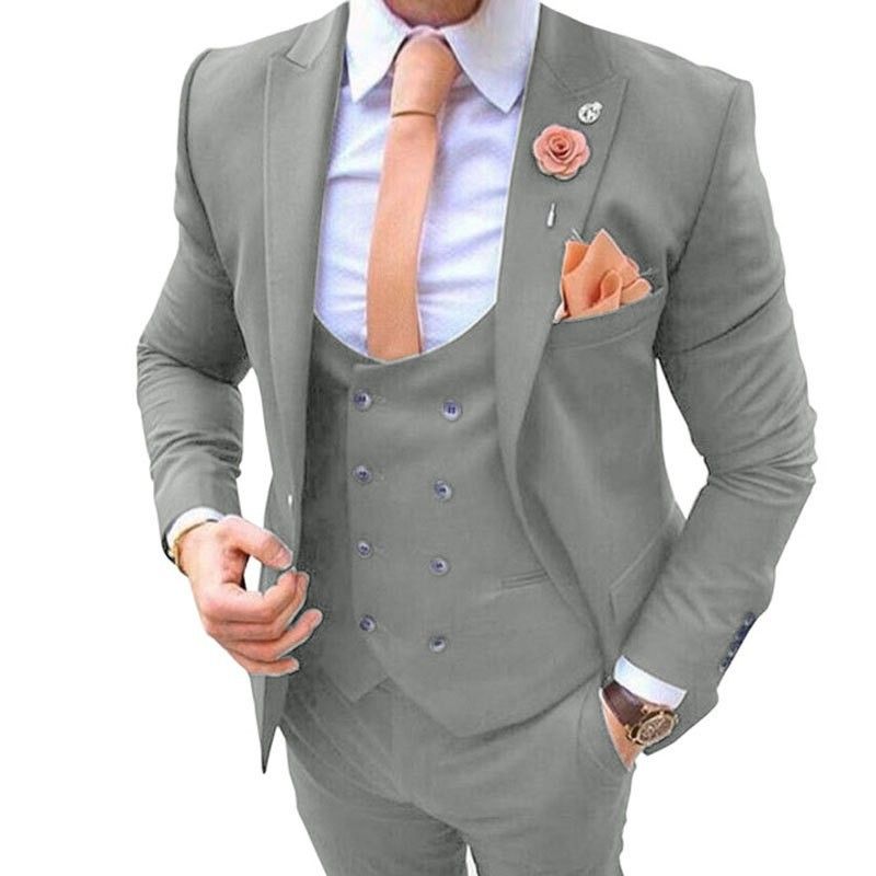 Ensemble trois pièces ajusté pour hommes, manteau de danse pour marié de mariage_voghion.com
