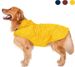 Impermeabile per cani con cappuccio, impermeabile ultraleggero e traspirante con strisce riflettenti per cani di taglia media e grande (6XL, giallo)_voghion.com