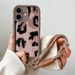Custodia con cordino da polso con catena per iPhone 16 Pro Max Plus, custodia per telefono antiurto in silicone morbido con leopardo sexy_voghion.com