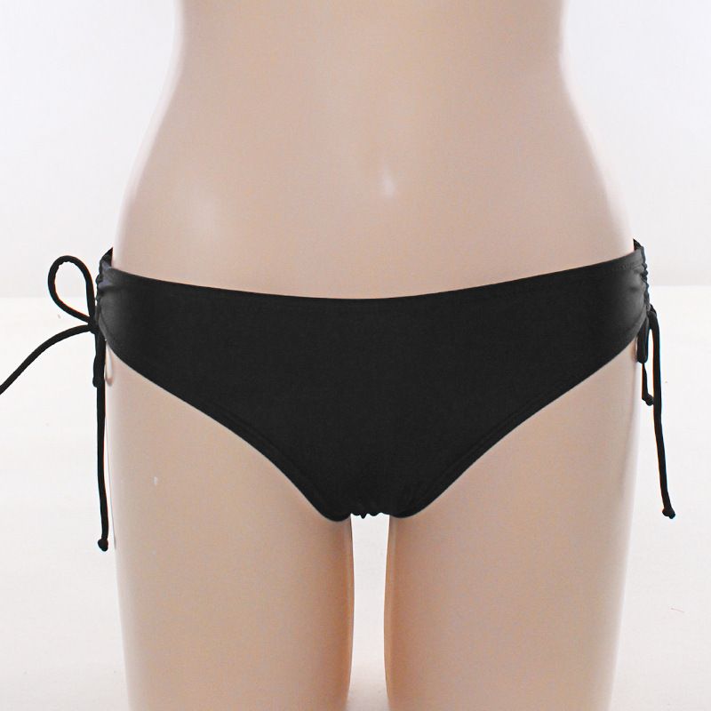 Slip da donna bikini bikini da spiaggia regolabile con lacci tinta unita_voghion.com