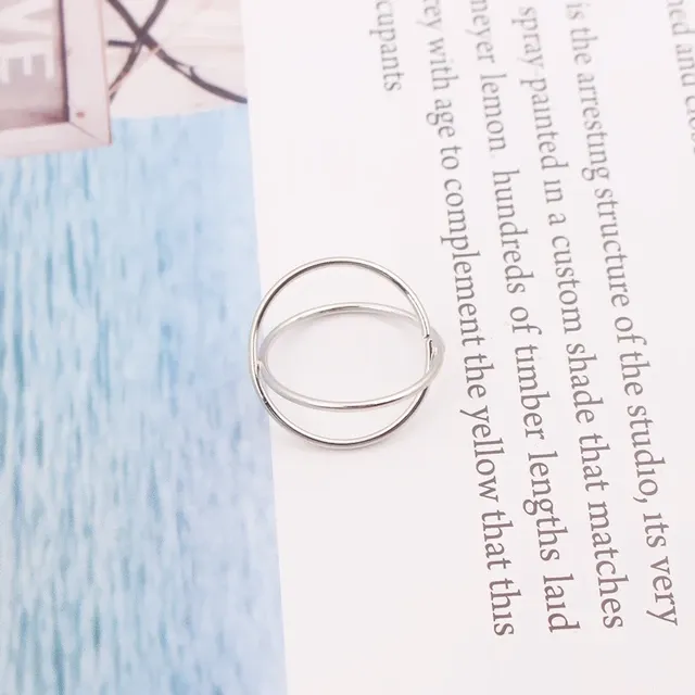 Moda Moda Vintage Anelli a croce per le donne Gioielli Semplice Oro Argento Colore Anello a nocca Anelli Matrimonio Fidanzamento_voghion.com