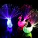 5 Stück blinkendes Finger-Pfau-Glasfaserlicht, leuchtendes Pfau-Optiklicht mit offenem Bildschirm, leuchtendes Kinderspielzeug, LED-Fingerlicht_voghion.com