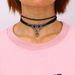 Doppellagige minimalistische Hip-Hop-Kurze trendige Anhänger-Schlüsselbeinkette-Halskette-Choker-Halsband-Schlangenhalskette_voghion.com