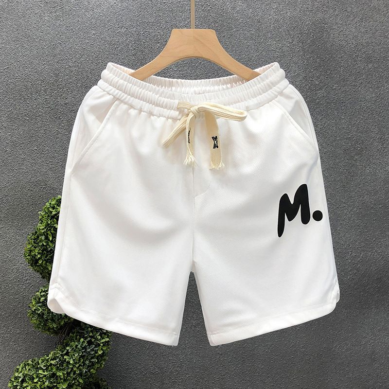 Abbigliamento da uomo, semplice da indossare, pantaloncini estivi versatili, pantaloni sportivi alla moda da uomo con lacci a cinque punti, pantaloncini estivi da spiaggia da uomo_voghion.com