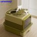 Arenero para gatos de tres capas, inodoro para gatos, antiderrames, tipo cajón, esterilización UV-C extragrande_voghion.com