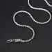 Catene Unibabe 3mm Solido Argento Twist Collana S Sterling Uomo Donna Catena Maschile Gioielli Regalo_voghion.com
