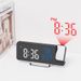 Multifunctional Temperature And Humidity Projection Mirror LED Bedside Alarm Clock Good Product 675_voghion.com