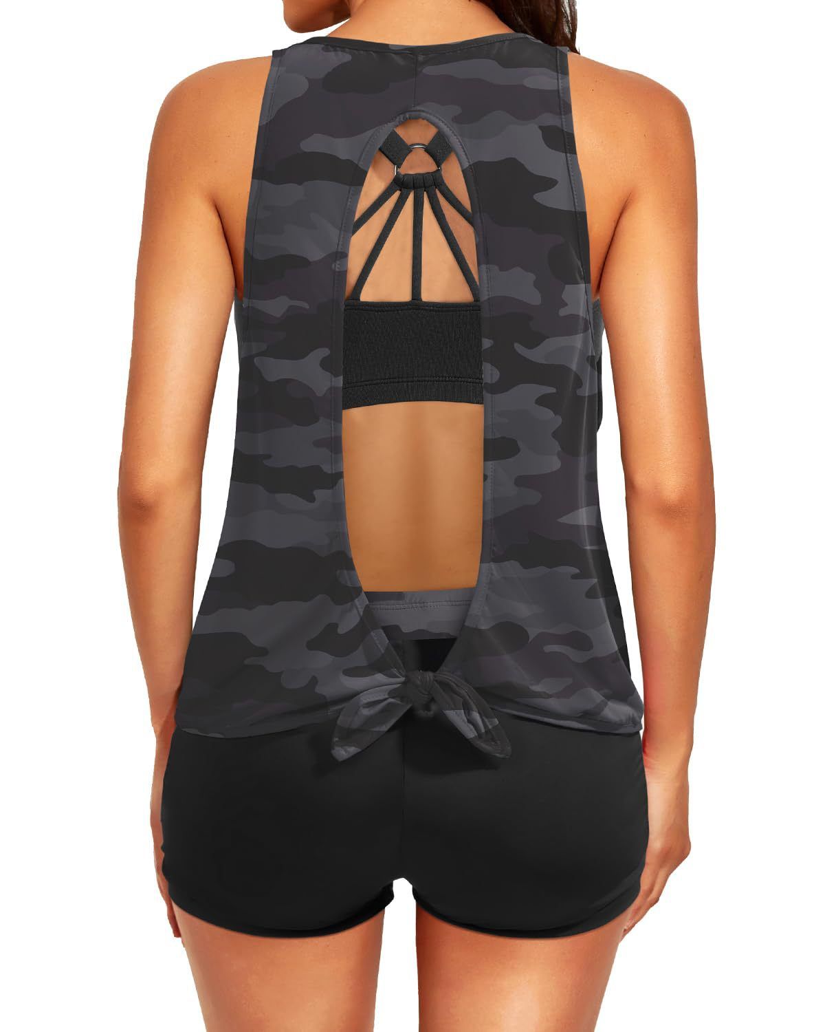 Verve 2025 Bikini New Printed Swimsuit For Women Hollow Out Backless Tummy Control Three-Piece Set_voghion.com