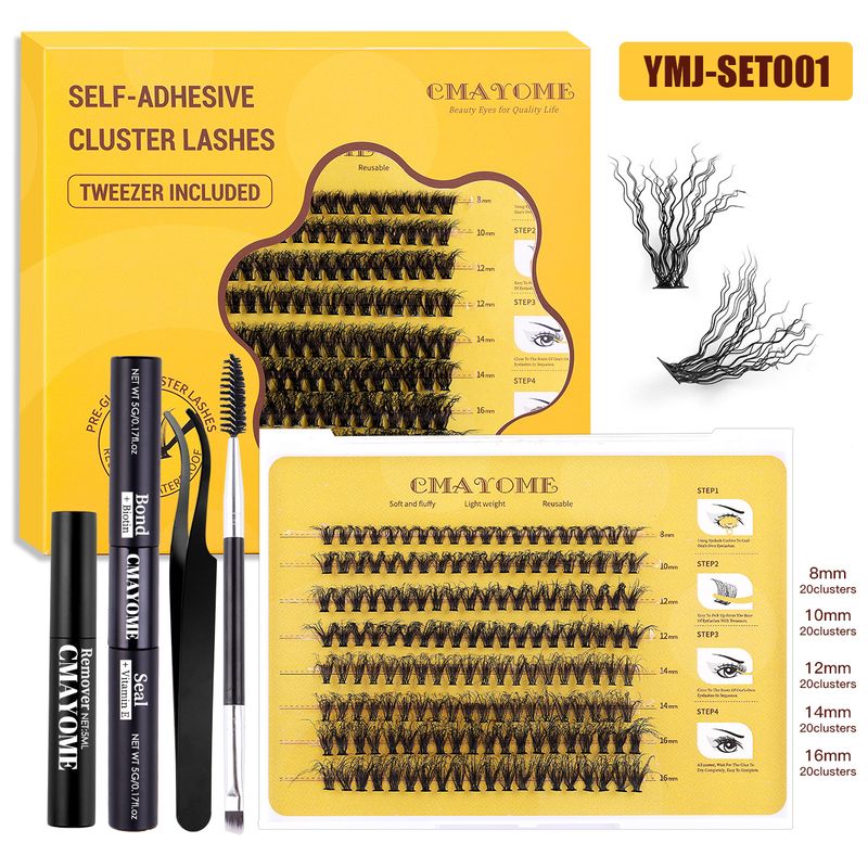Cross border new single cluster wool curl false eyelashes natural fluffy thick segmented eyelashes light eyelash set_voghion.com