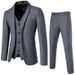 CT Herfst Winter Nieuwe Casual Modieuze Heren Pak Vest Driedelige Set Formele Kleding_voghion.com