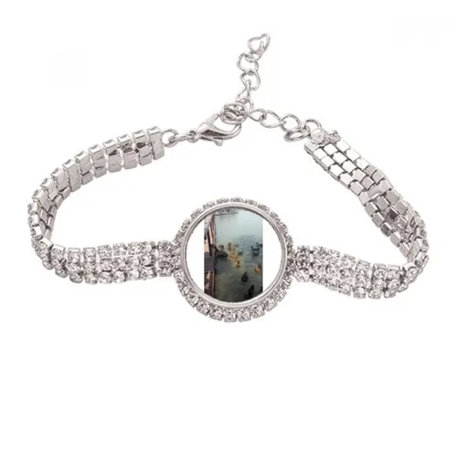 Feed Swan Art Deco Mode Tennis Kette Fußkettchen Armband Diamant Schmuck_voghion.com