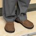 Unbeatable Quality Unbeatable Quality High End British Brown Bean Men's Square Toe Commuting Versatile One Foot Leather Shoes Old Money Style Loafers_voghion.com