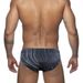 UXH Neue Dreieck-Badehose für Herren, schwarz-weiß gestreift, mit Cup, Anti-Exposure, sexy, modischer Bikini für Männer_voghion.com