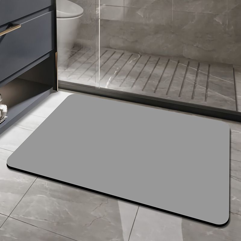 Soft Diatomaceous Earth Simple Solid Color Water-Absorbent Quick-Dry Bathroom Anti-Slip Mat_voghion.com