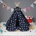 New Tent Navy Blue Eyes Corgi Dog Cat Pet Bed_voghion.com