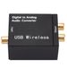 Convertitore audio digitale-analogico Supporta Bluetooth Fibra ottica Toslink Segnale coassiale a RCA R/L Decoder audio SPDIF DAC_voghion.com