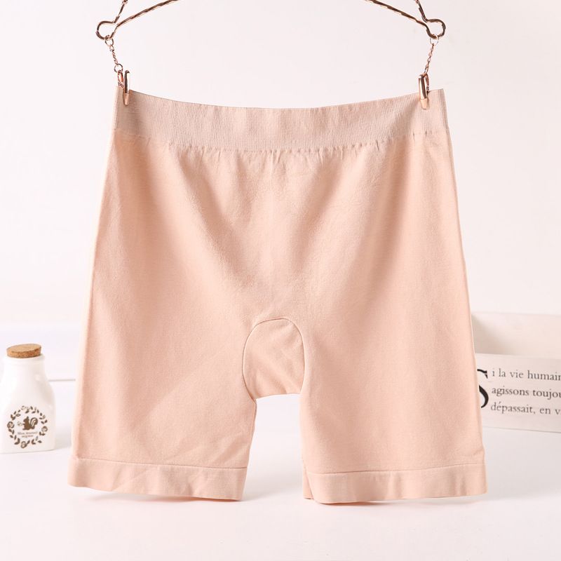 Safety Pants Short Women Stretch Short Leggings Plus Size Solid Color Plus Size_voghion.com