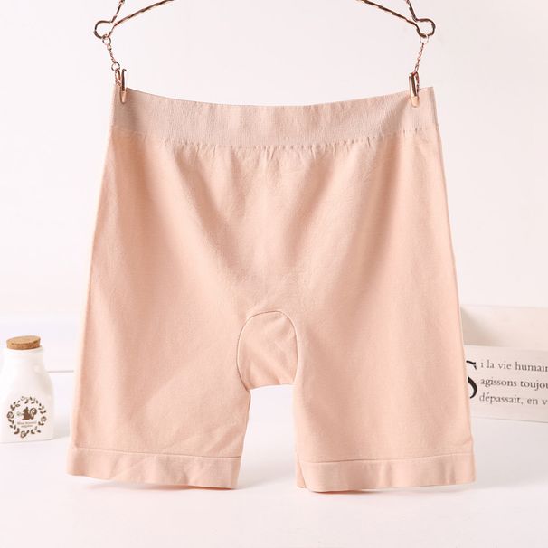 Safety Pants Short Women Stretch Short Leggings Plus Size Solid Color Plus Size_voghion.com