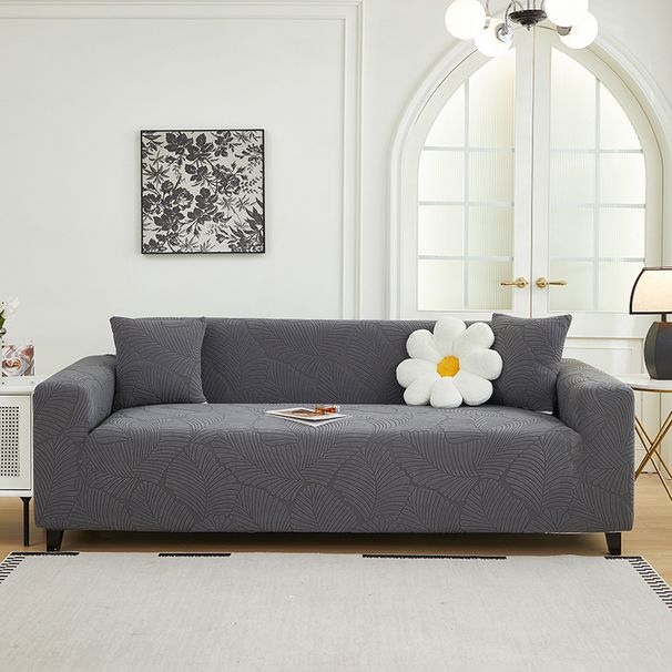 Family Jacquard Velvet All-Inclusive Sofa Cover Ink Series Double Armrest Straight Row Sofa Cover Elastic Universal For All Seasons_voghion.com