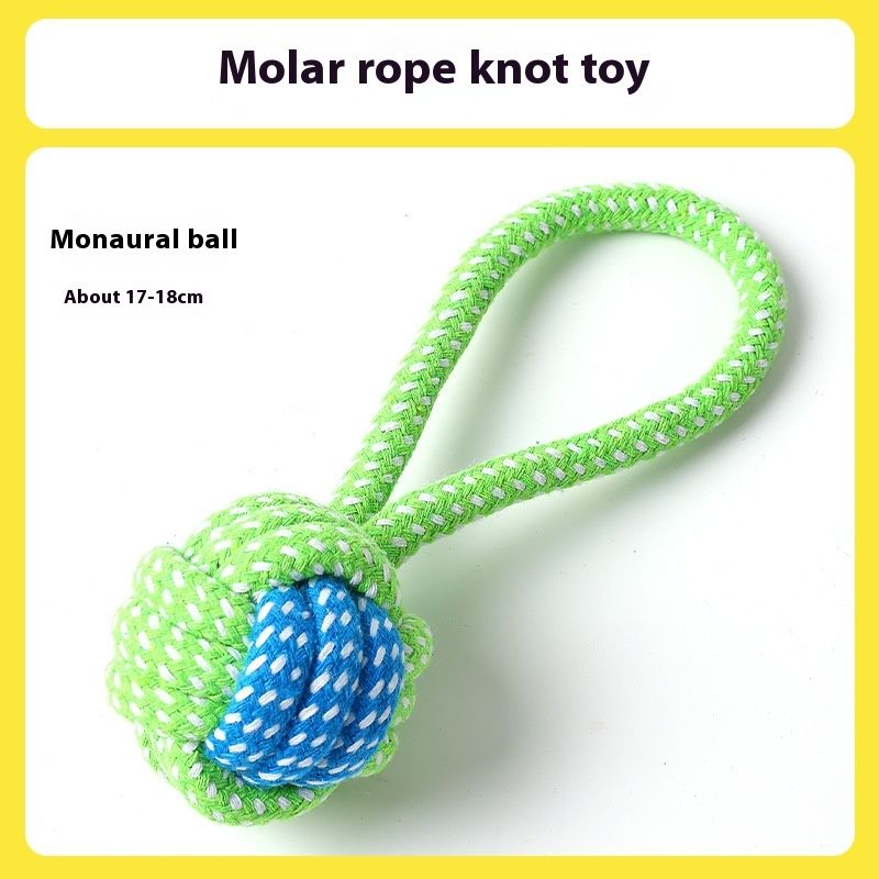 Dog rope knots, tug of war toys, interactive pulling, biting grinding teeth, large, medium, small dog yarn, bite_voghion.com