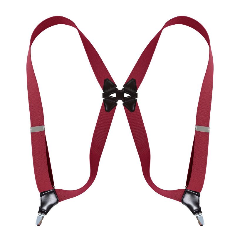 VOOTHOST Verstelbare elastische heupclip bretels voor mannen Zijclip stijl 3,5 cm brede zware grote hoge broek bretels riem riem vader cadeau F0218_voghion.com